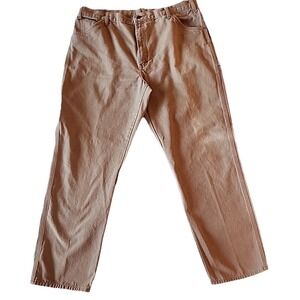 VTG Dickies Canvas Pants Size 40 Brown Carpenter Wide Leg Faded Baggy Y2K Grunge
